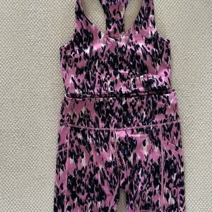 Zella Pink and Black Activewear Set